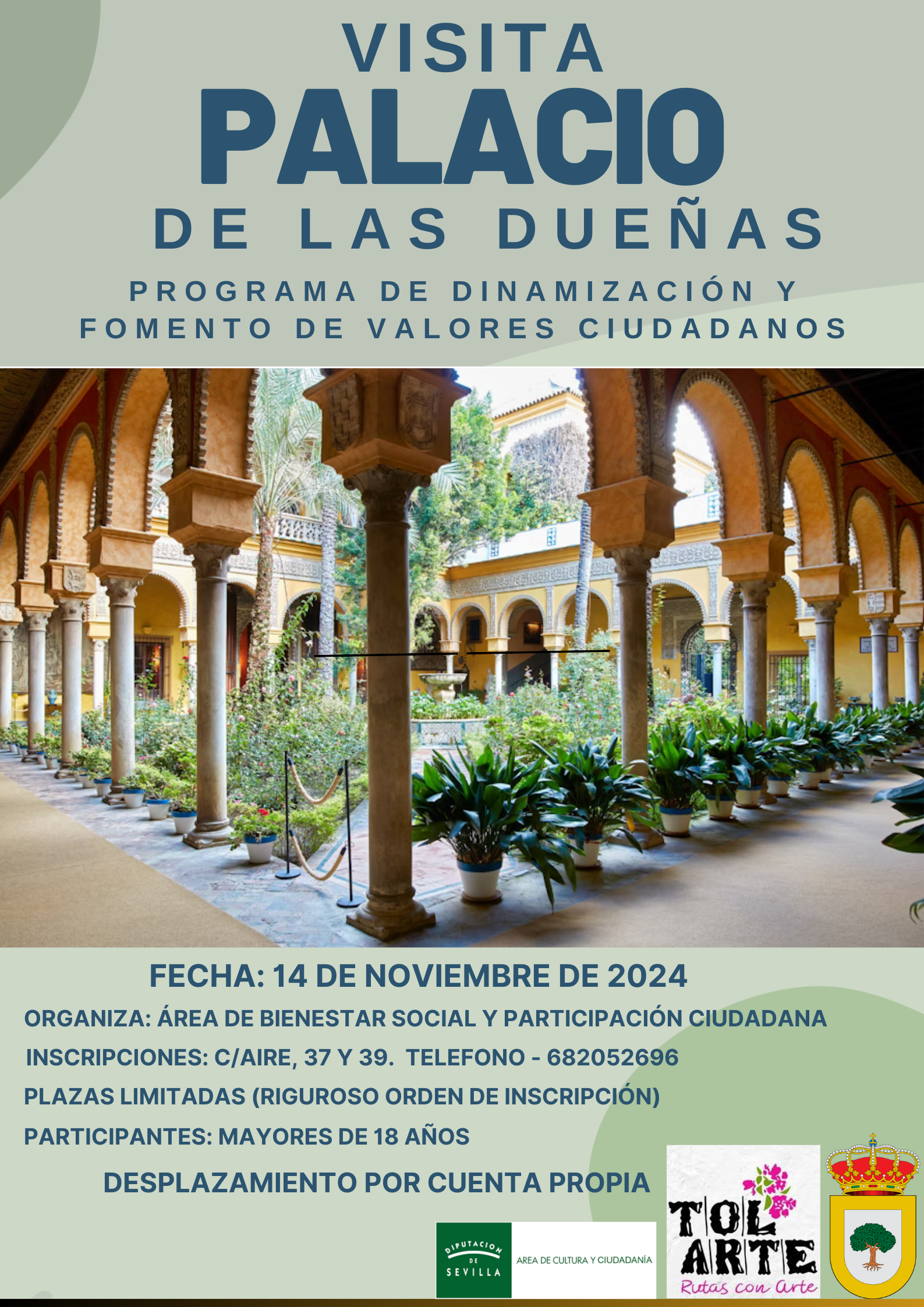 Cartel Visita Palacio Dueñas