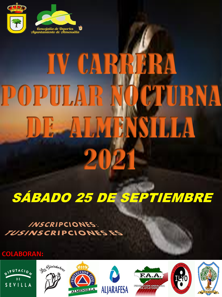 CARTELERIA IV CARRERA POPULAR NOCTURNA DE ALMENSILLA