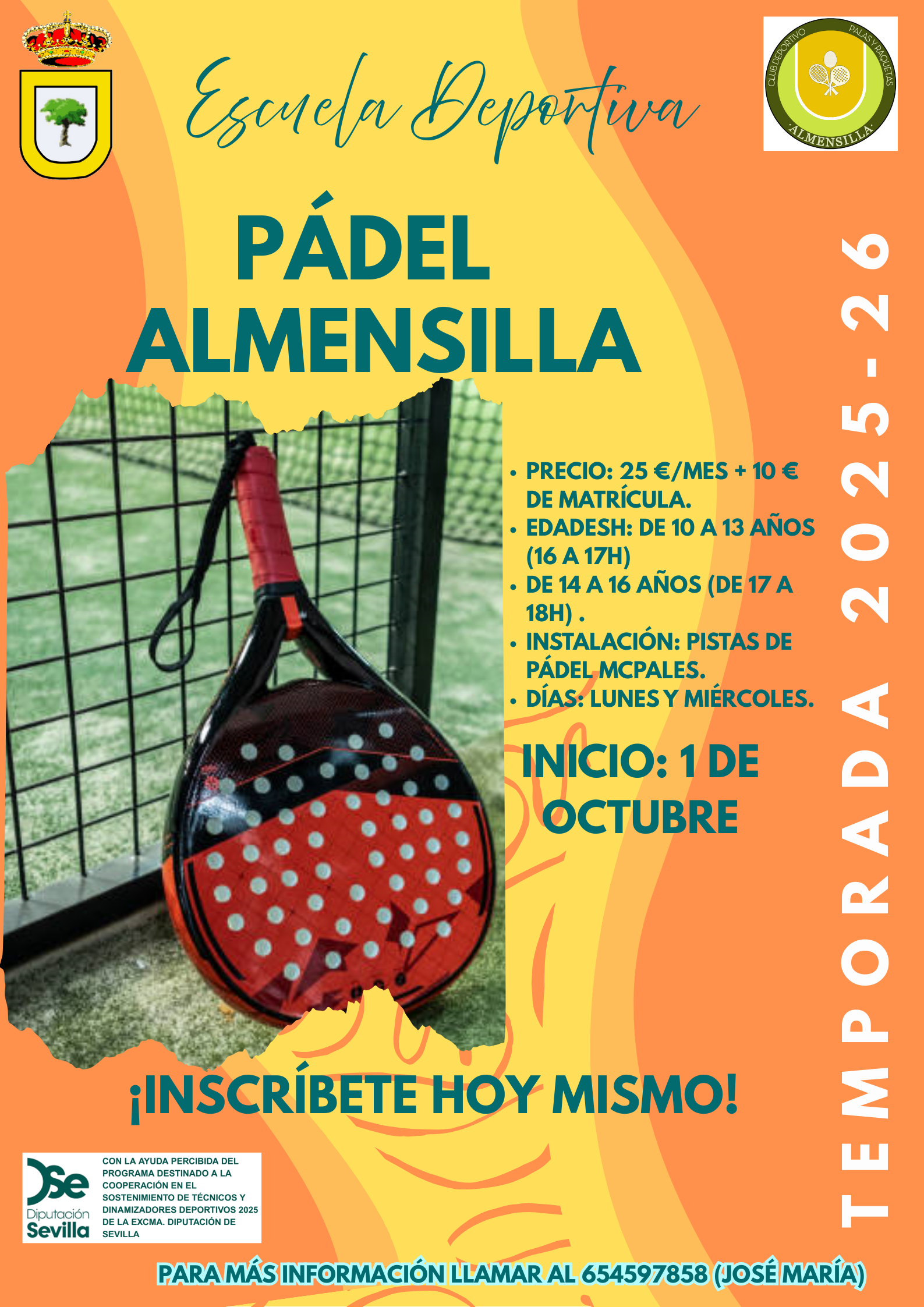 Escuela Deportiva de Pádel de Almensilla 2025-2026